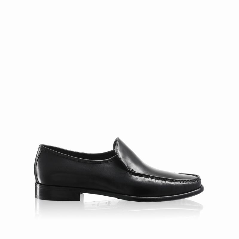 Russell & Bromley Elba Plain Vamp Moccasin Mens Black [CWD6720XQ]